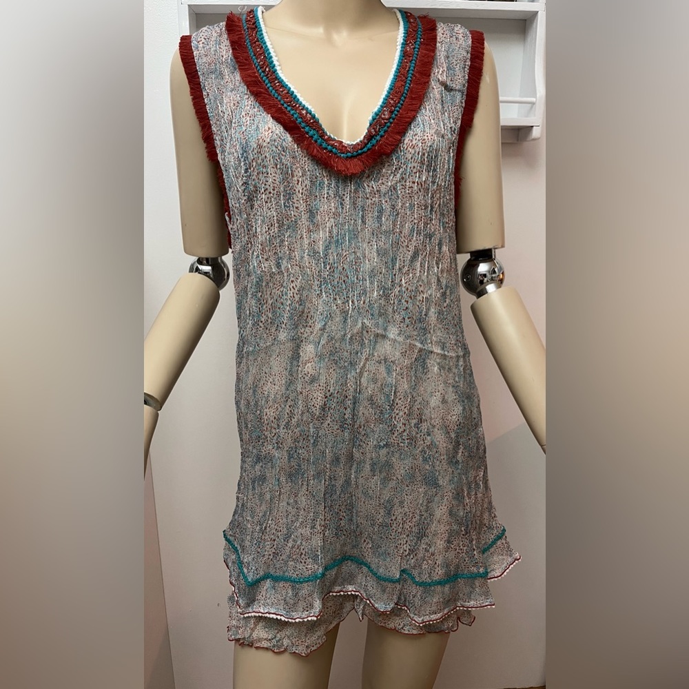 Poupette St. Barth Silk Mini Dress Isma Small